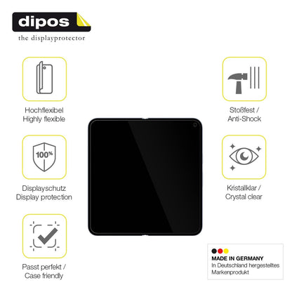 2x 3D Full Cover Schutzfolie für Google Pixel 10 Pro Fold Innenseite