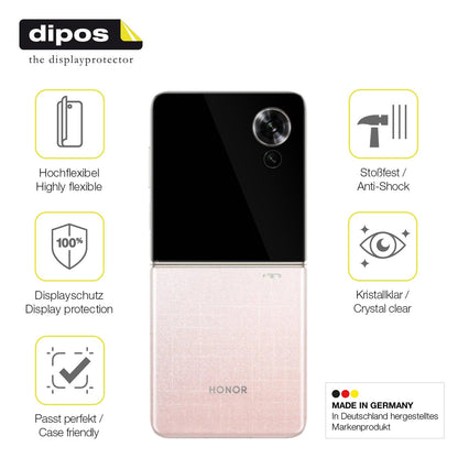 2x 3D Full Cover Schutzfolie für Honor Magic V Flip2 Aussenseite