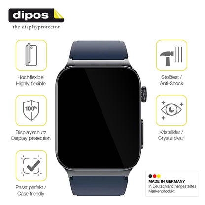 2x 3D Full Cover Schutzfolie für Watchmark Cardio One