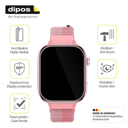 2x 3D Full Cover Schutzfolie für JoJoego Smartwatch Kinder