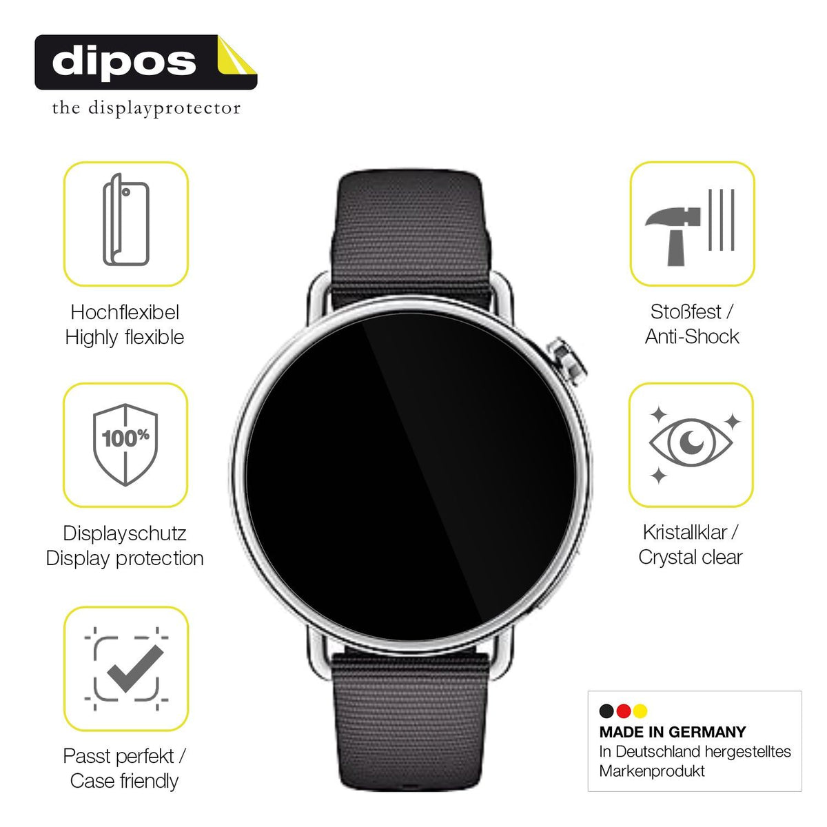 2x 3D Full Cover Schutzfolie für Xiaomi Watch S4 41mm
