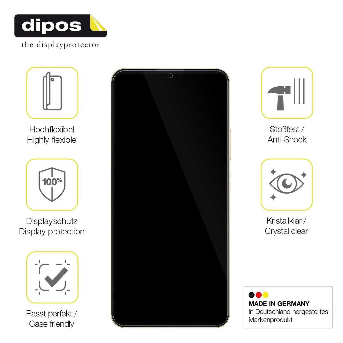 2x 3D Full Cover Schutzfolie für Realme Note 70T 4G