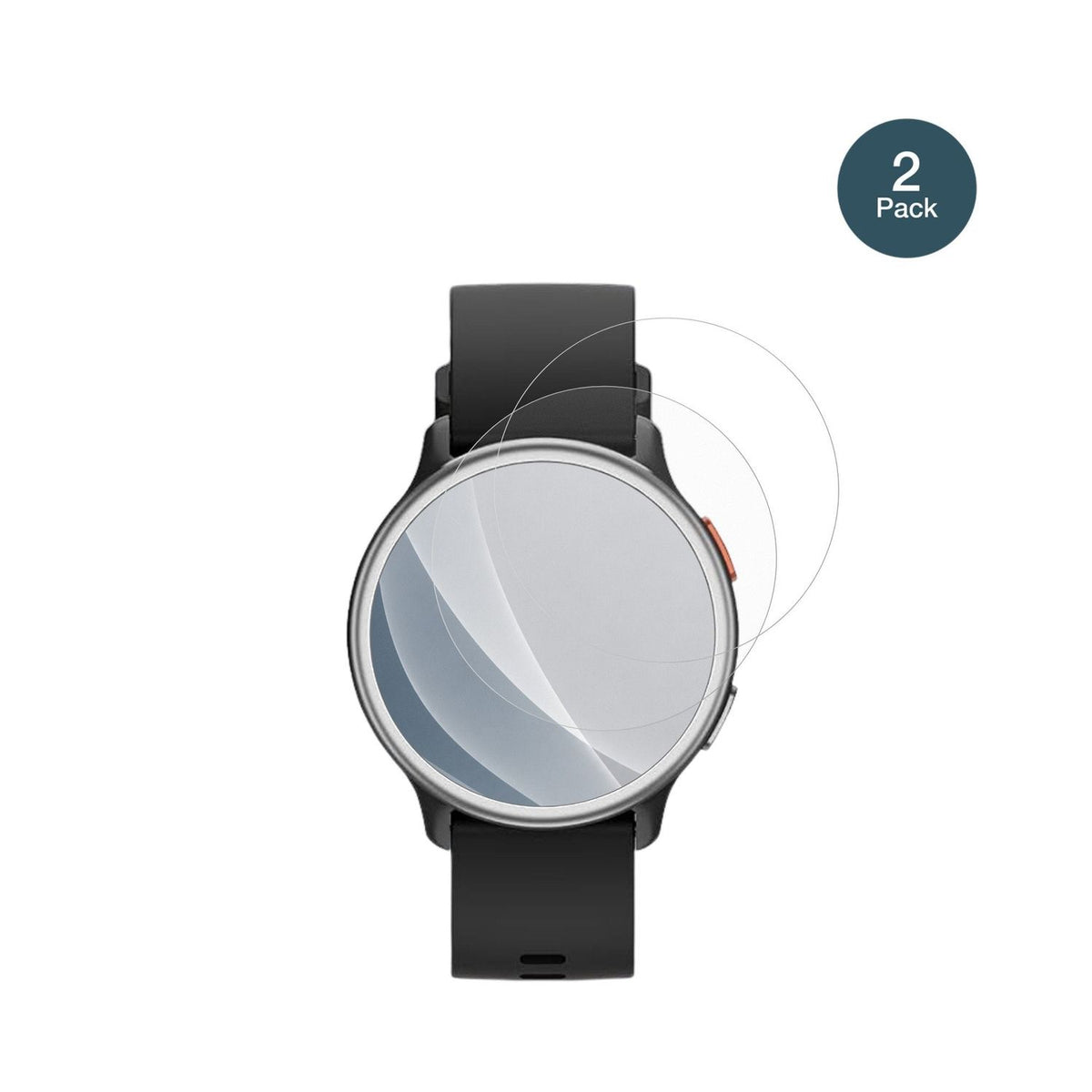 2x 9H Schutzfolie matt für aeac 1.27 Smartwatch Panzerfolie