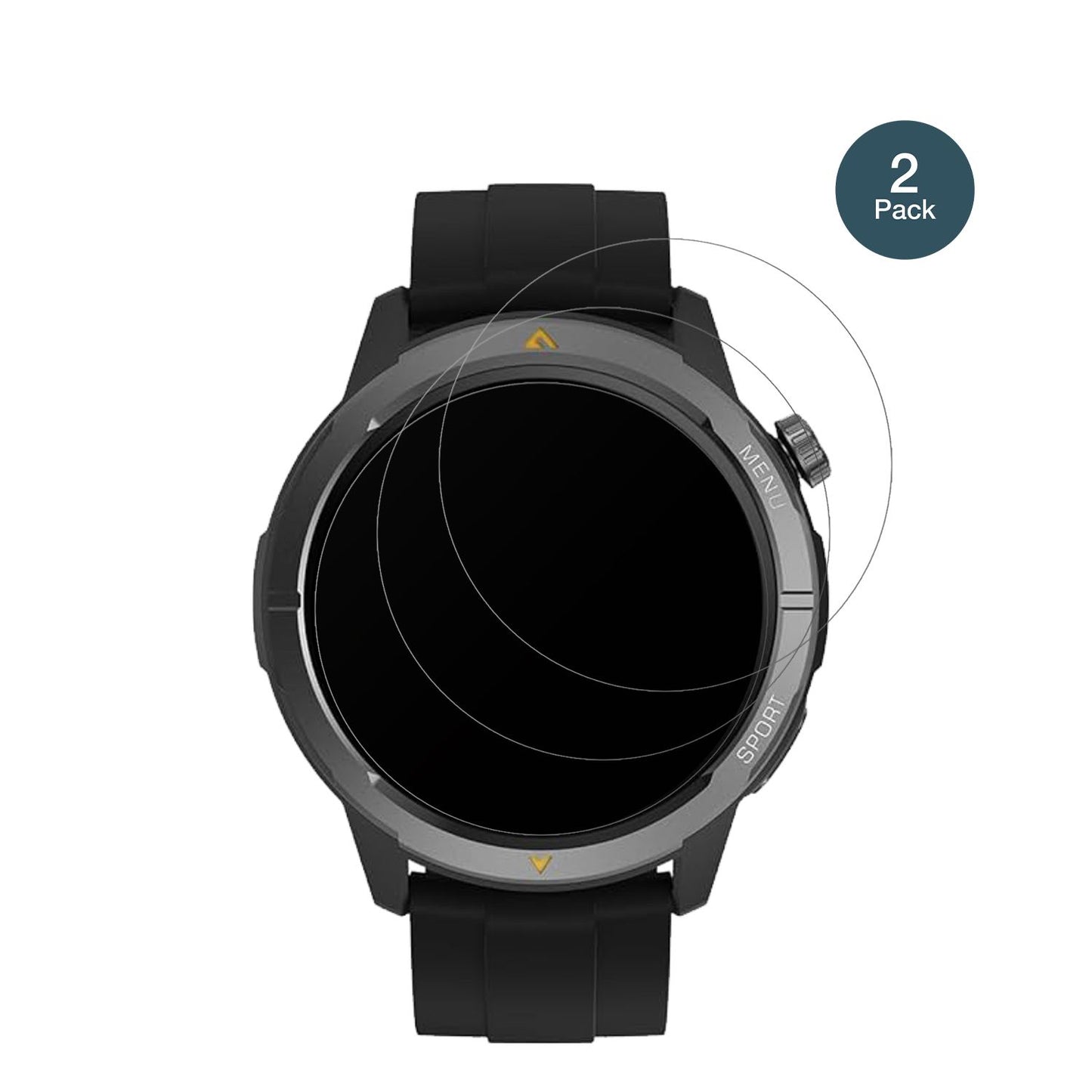 AGMLegion Watch 1.43 Zoll mit aufgebrachter dipos Panzerfolie, die lästige Fingerabdrücke minimiert