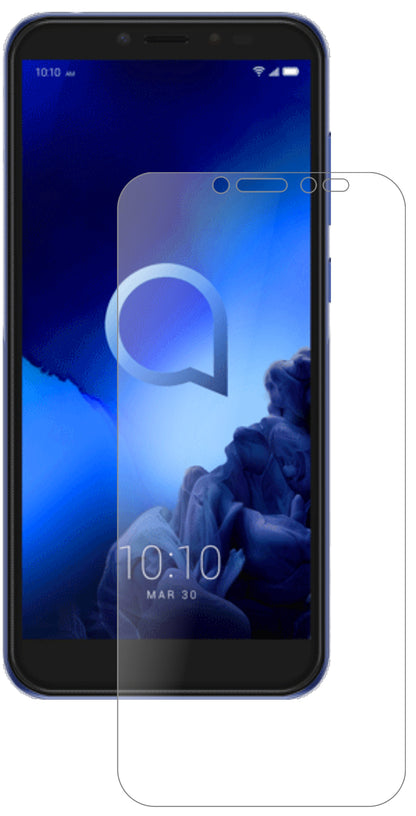 Alcatel1S mit aufgebrachter dipos Panzerfolie, die lästige Fingerabdrücke minimiert
