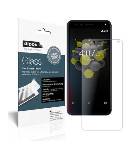 AllviewA9 Plus mit aufgebrachter dipos Panzerfolie, die lästige Fingerabdrücke minimiert