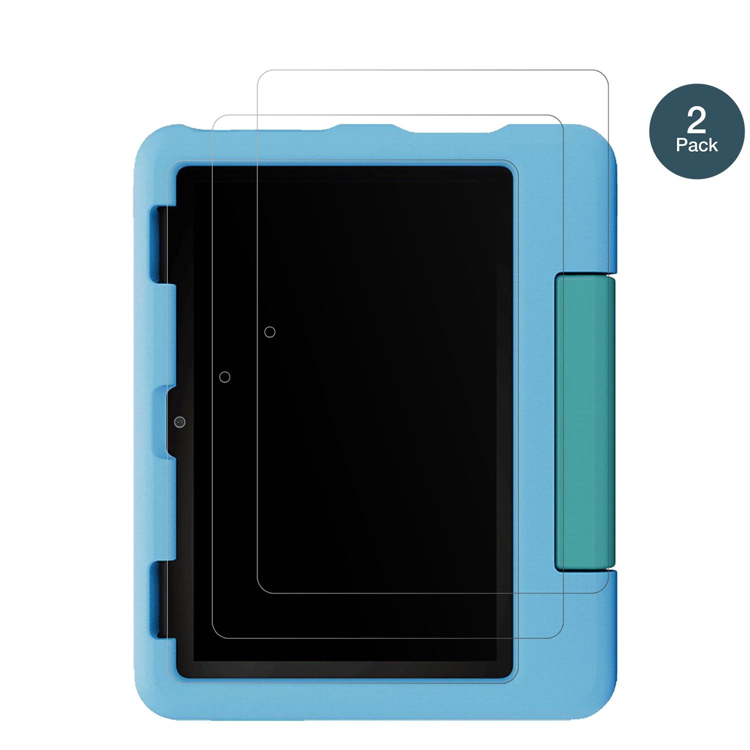 AmazonFire HD 8 Kids 2024 mit aufgebrachter dipos Panzerfolie, die lästige Fingerabdrücke minimiert
