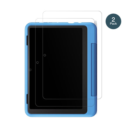 AmazonFire HD 8 Kids Pro 2024 mit aufgebrachter dipos Panzerfolie, die lästige Fingerabdrücke minimiert