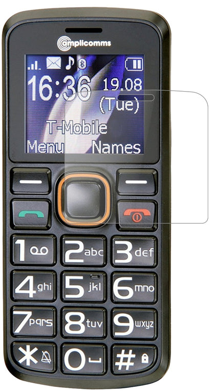 AmplicommsPowerTel M6300 mit aufgebrachter dipos Panzerfolie, die lästige Fingerabdrücke minimiert