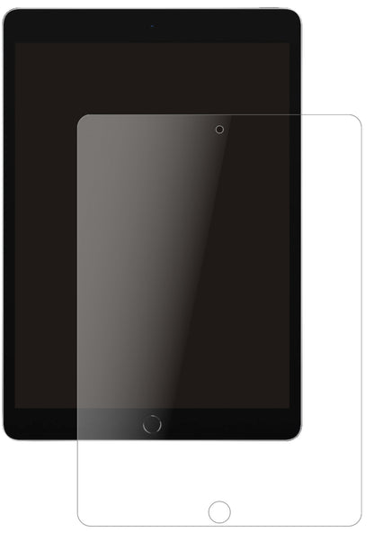AppleiPad 10.2 Zoll (2021) mit aufgebrachter dipos Panzerfolie, die lästige Fingerabdrücke minimiert