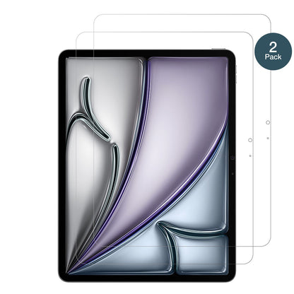 AppleiPad Air 13 Zoll M2 2024 mit aufgebrachter dipos Panzerfolie, die lästige Fingerabdrücke minimiert