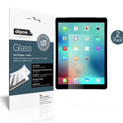 AppleiPad Pro 12,9 Zoll mit aufgebrachter dipos Panzerfolie, die lästige Fingerabdrücke minimiert
