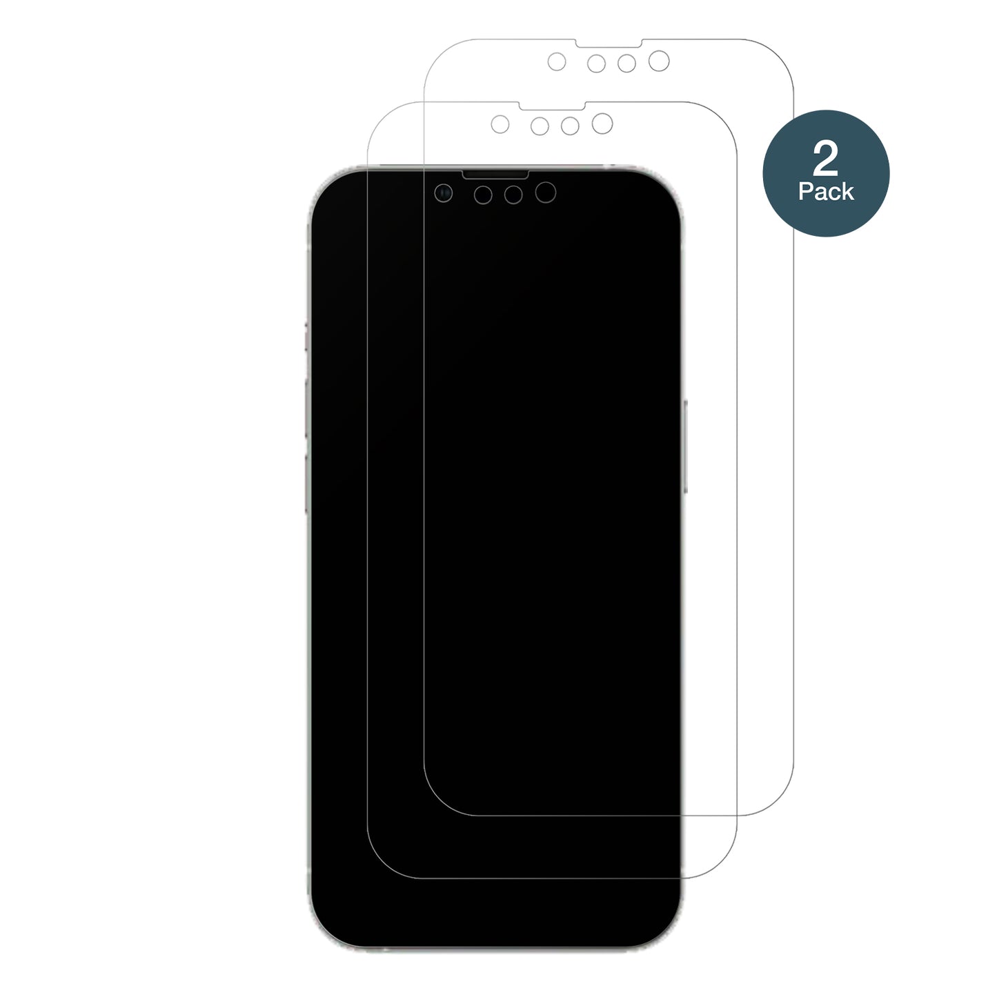 AppleiPhone 14 mit aufgebrachter dipos Panzerfolie, die lästige Fingerabdrücke minimiert