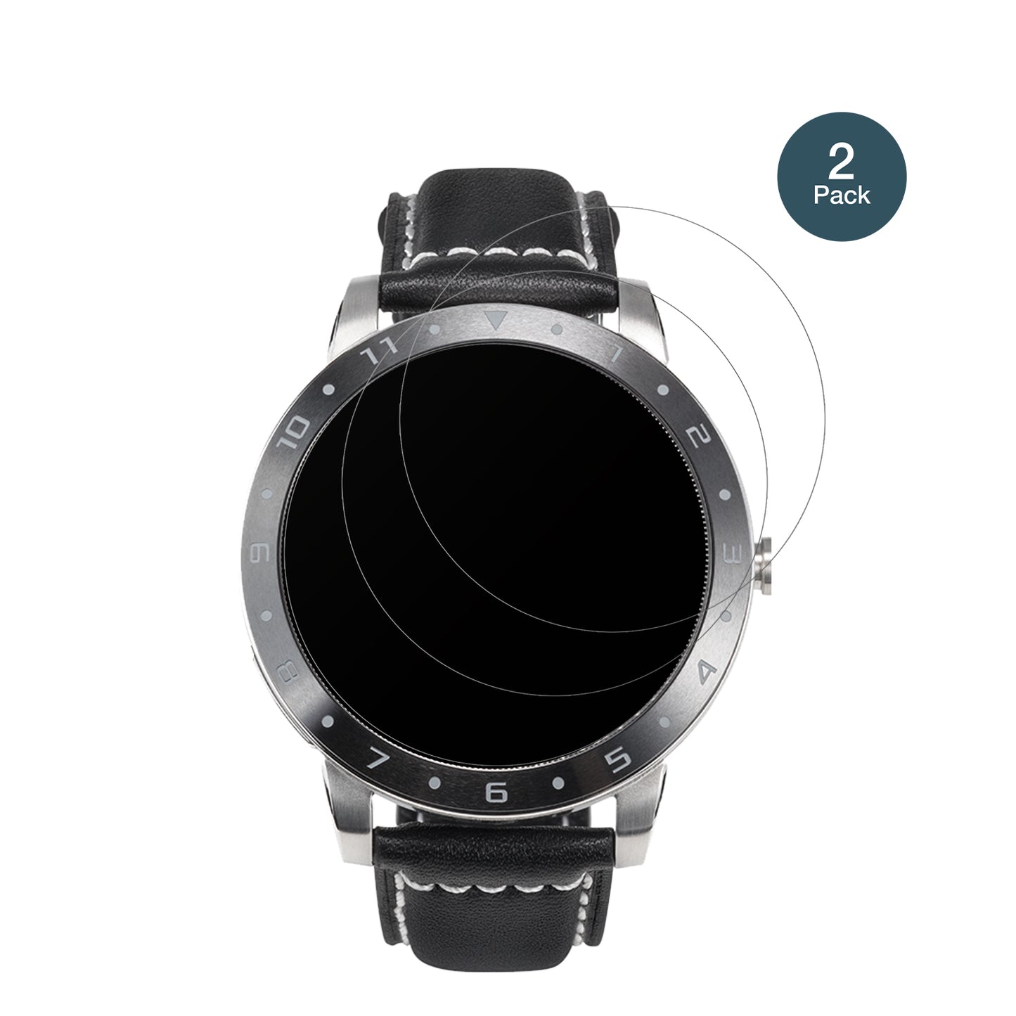 AsusVivoWatch 5 mit aufgebrachter dipos Panzerfolie, die lästige Fingerabdrücke minimiert