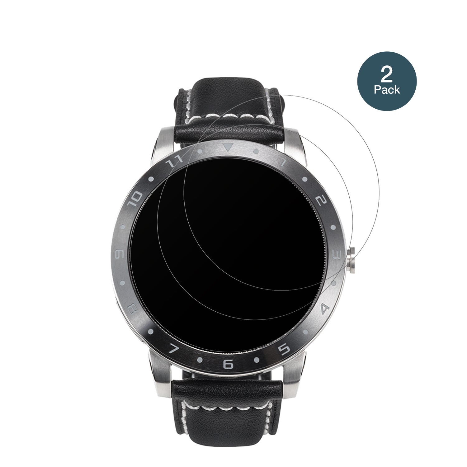 AsusVivoWatch 5 mit aufgebrachter dipos Panzerfolie, die lästige Fingerabdrücke minimiert