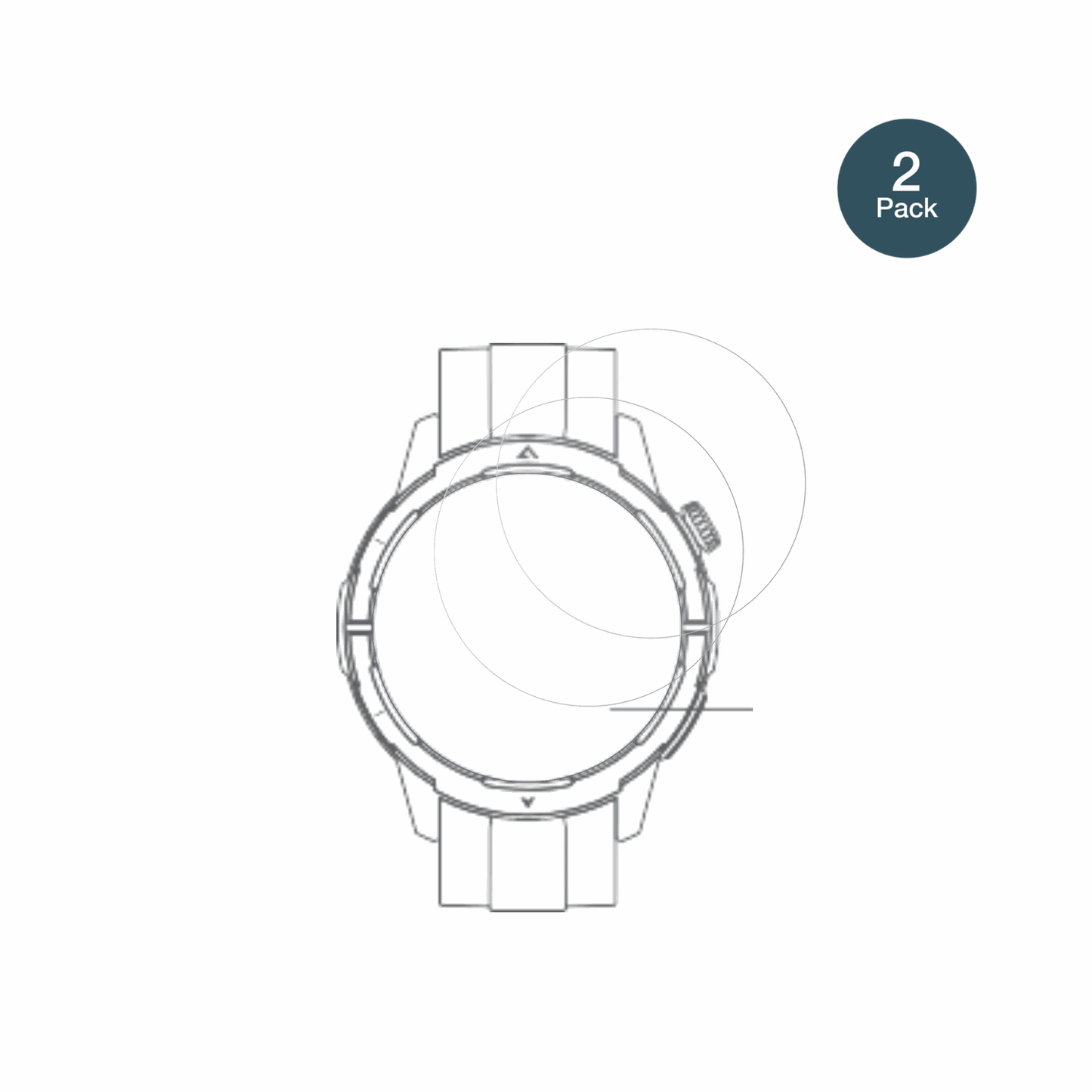 BeafonSmartwatch 601 mit aufgebrachter dipos Panzerfolie, die lästige Fingerabdrücke minimiert