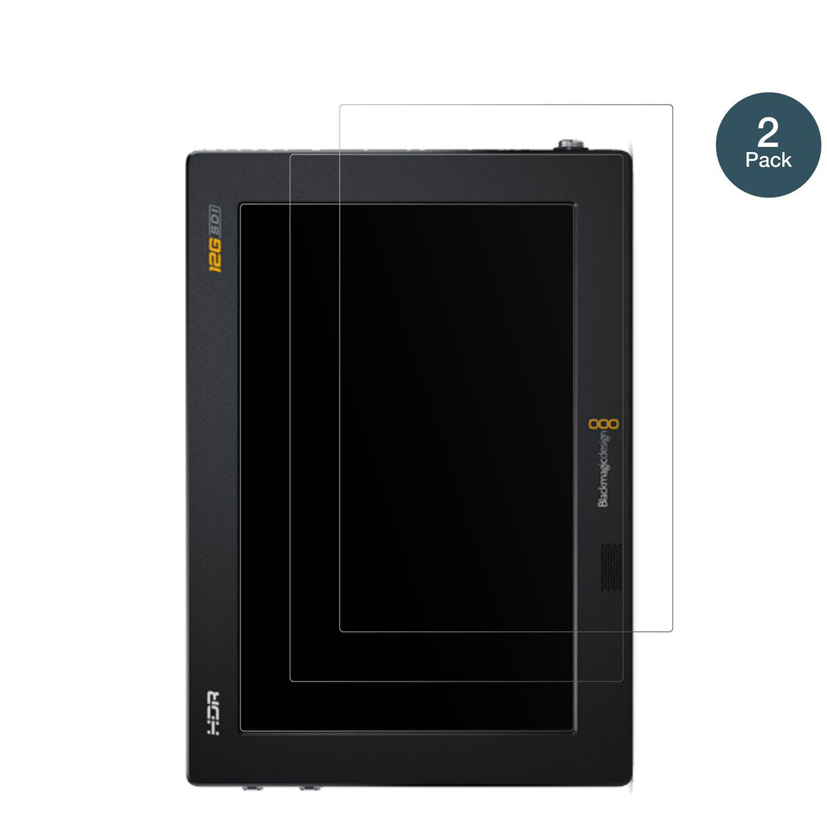 BlackmagicVideo Assist 12G HDR mit aufgebrachter dipos Panzerfolie, die lästige Fingerabdrücke minimiert