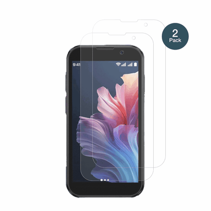 BLKE S18 Pro Mini Smartphone mit aufgebrachter dipos Panzerfolie, die lästige Fingerabdrücke minimiert