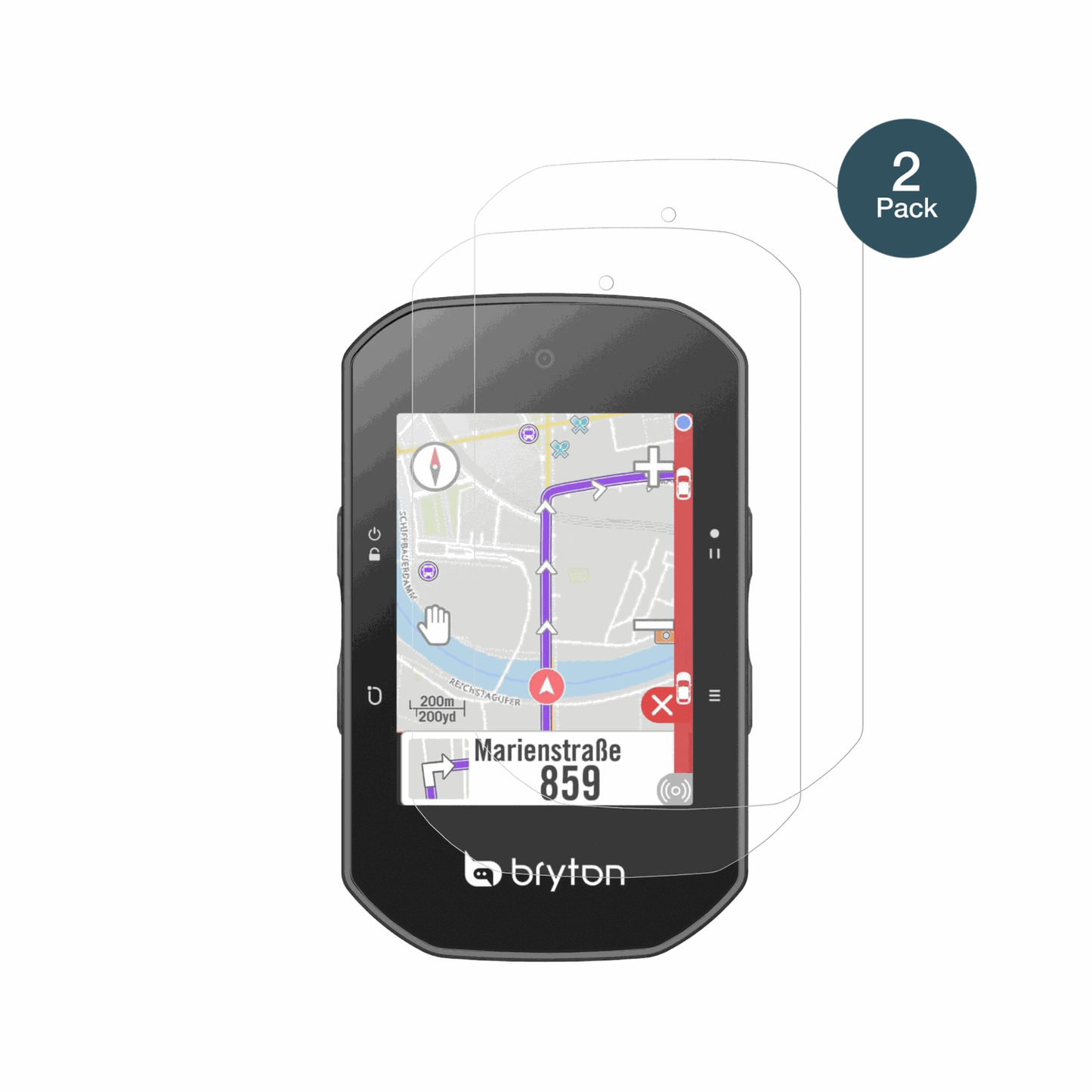 BrytonRider S500 mit aufgebrachter dipos Panzerfolie, die lästige Fingerabdrücke minimiert