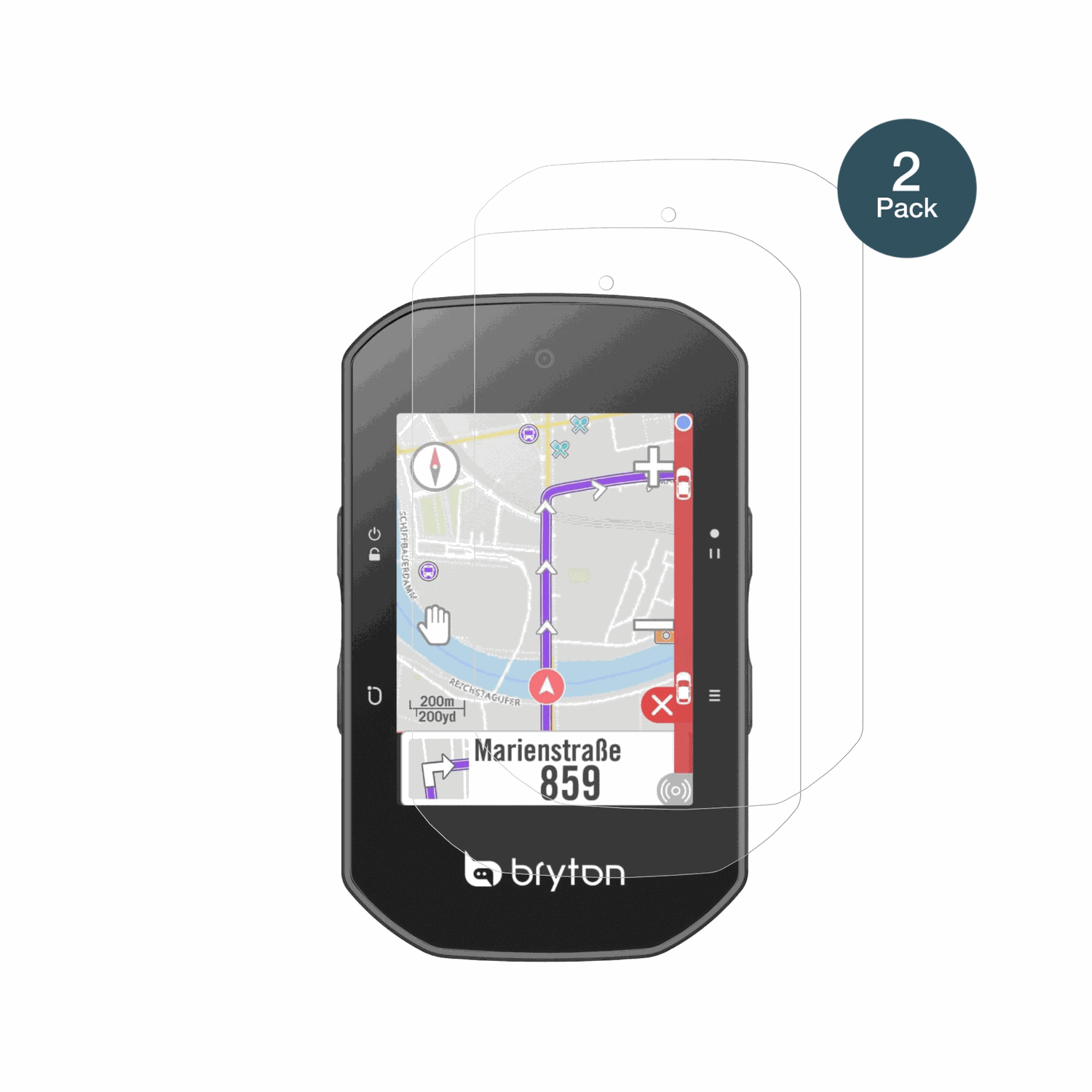 BrytonRider S500 mit aufgebrachter dipos Panzerfolie, die lästige Fingerabdrücke minimiert