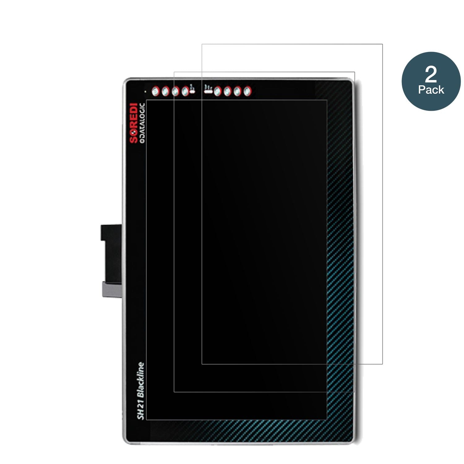 DatalogicSH15 Blackline mit aufgebrachter dipos Panzerfolie, die lästige Fingerabdrücke minimiert