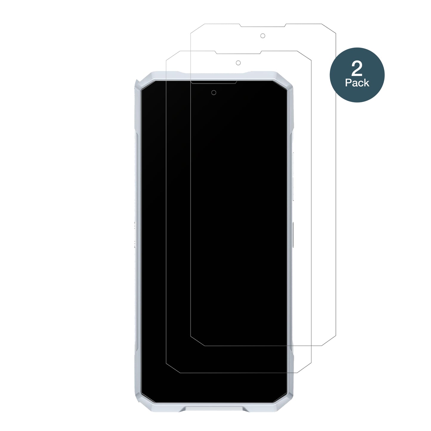 DoogeeBlade GT 5G mit aufgebrachter dipos Panzerfolie, die lästige Fingerabdrücke minimiert