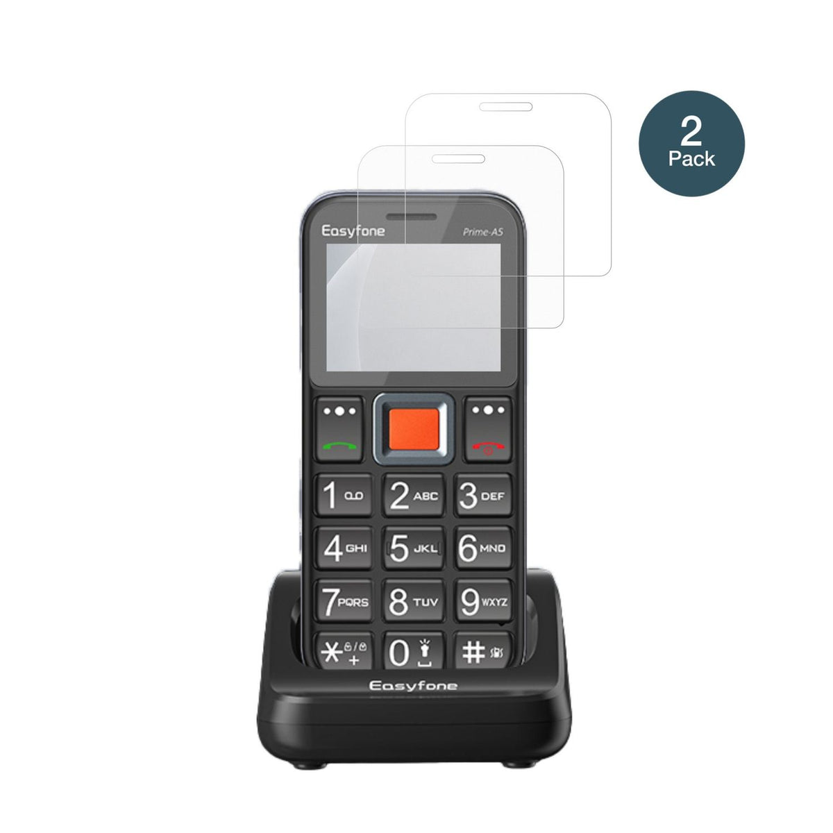 EasyfonePrime T5 mit aufgebrachter dipos Panzerfolie, die lästige Fingerabdrücke minimiert