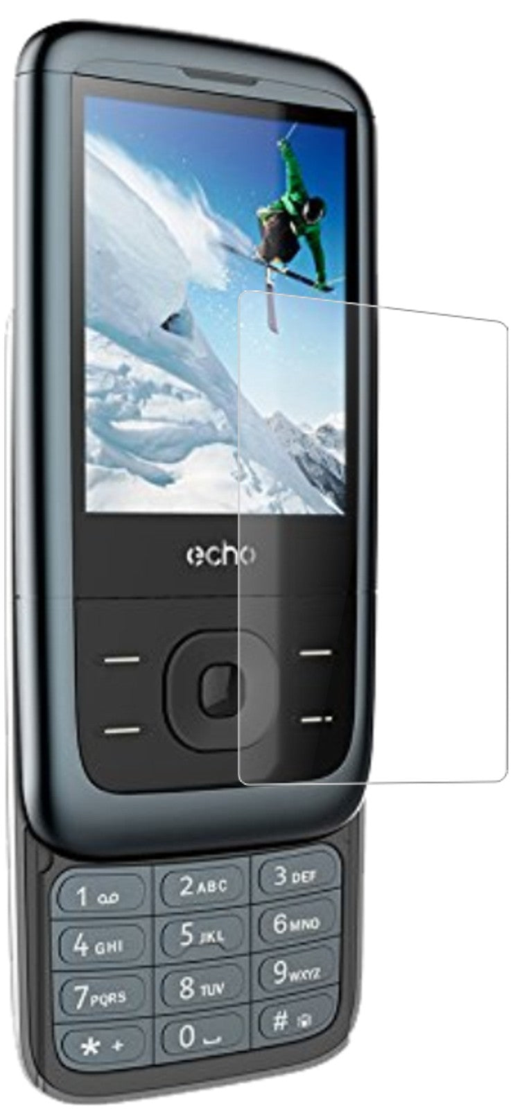 ECHOSLIDEBA Slide 2,4 Zoll mit aufgebrachter dipos Panzerfolie, die lästige Fingerabdrücke minimiert