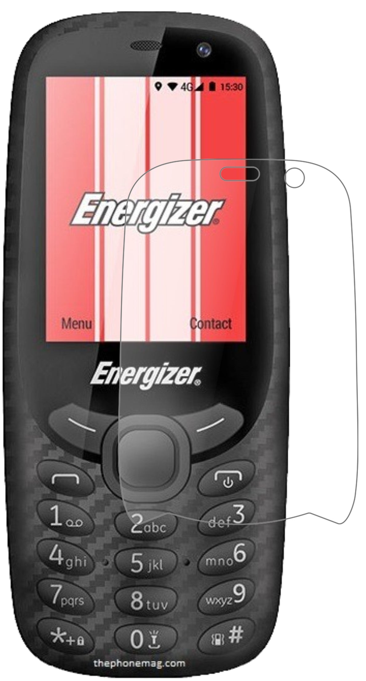 EnergizerE241S mit aufgebrachter dipos Panzerfolie, die lästige Fingerabdrücke minimiert