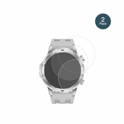 FitVigorSmartwatch 1.53 Zoll mit aufgebrachter dipos Panzerfolie, die lästige Fingerabdrücke minimiert