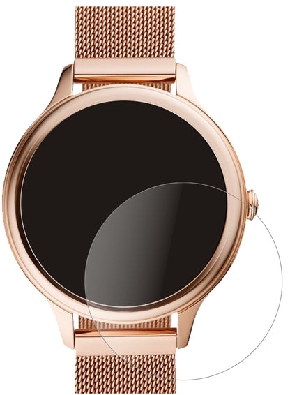FossilGen 5E (42mm) mit aufgebrachter dipos Panzerfolie, die lästige Fingerabdrücke minimiert