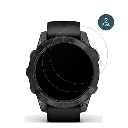 GarminFenix 7 Pro 42mm mit aufgebrachter dipos Panzerfolie, die lästige Fingerabdrücke minimiert