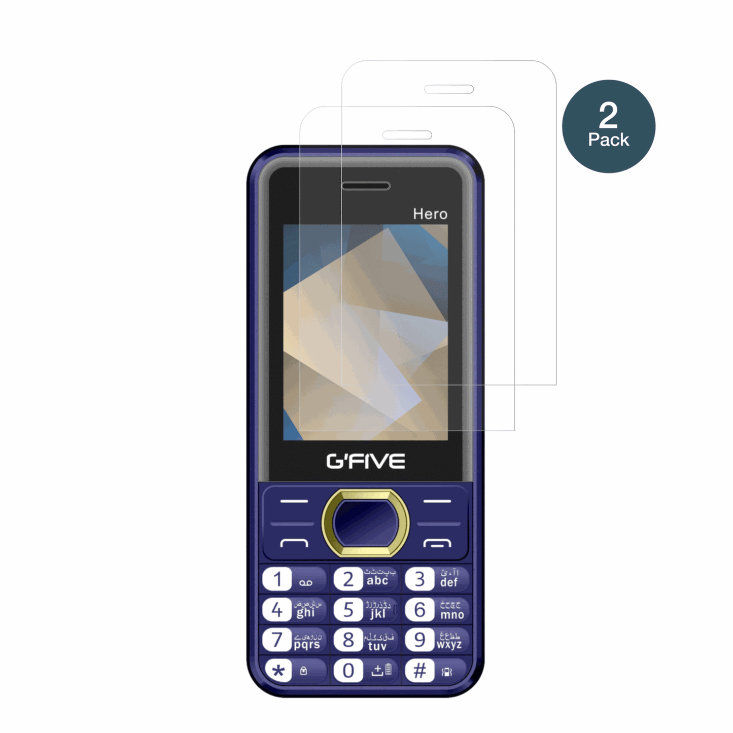 GFiveHero New mit aufgebrachter dipos Panzerfolie, die lästige Fingerabdrücke minimiert