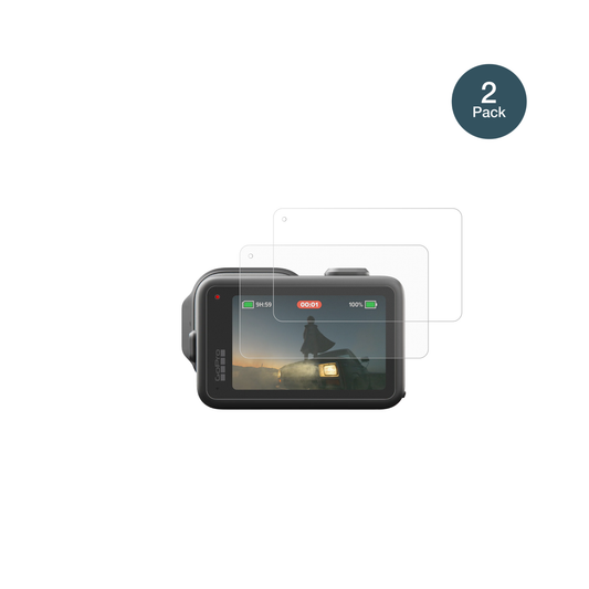 GoProMission 1 mit aufgebrachter dipos Panzerfolie, die lästige Fingerabdrücke minimiert