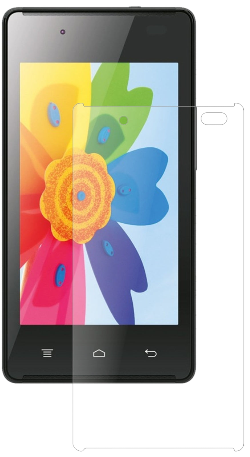 HisenseHS-U610 mit aufgebrachter dipos Panzerfolie, die lästige Fingerabdrücke minimiert