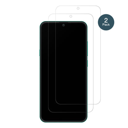 HisenseInfinity E40 Lite mit aufgebrachter dipos Panzerfolie, die lästige Fingerabdrücke minimiert