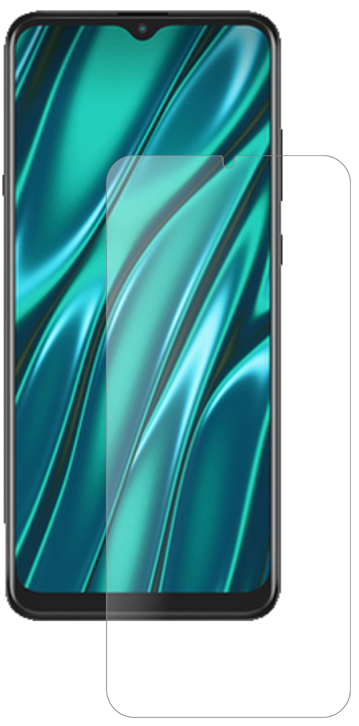 HiSenseKing Kong 6 mit aufgebrachter dipos Panzerfolie, die lästige Fingerabdrücke minimiert