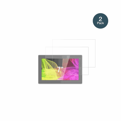 HMI UltratronikGlass Touch Front 7 Zoll mit aufgebrachter dipos Panzerfolie, die lästige Fingerabdrücke minimiert