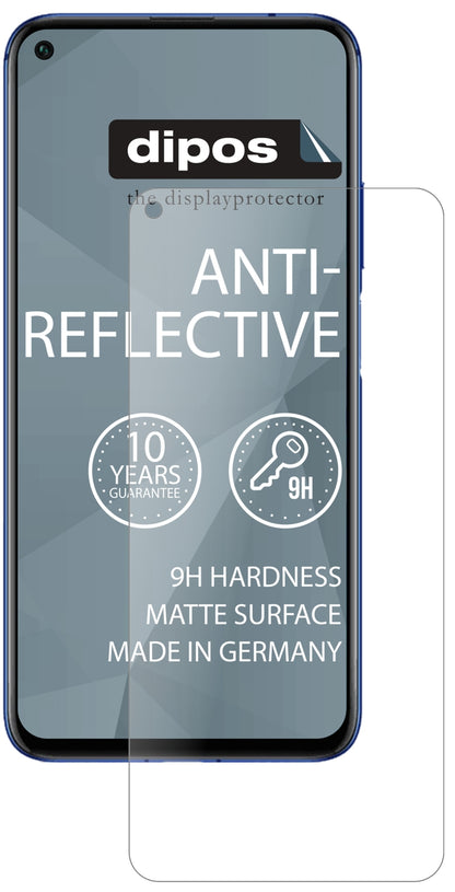 Honor20 mit aufgebrachter dipos Panzerfolie, die lästige Fingerabdrücke minimiert