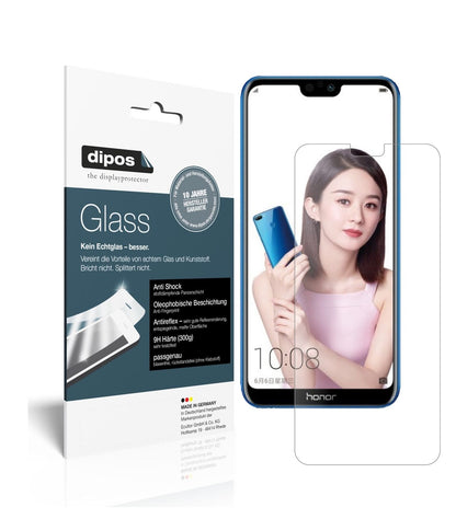 Honor9i 2018 mit aufgebrachter dipos Panzerfolie, die lästige Fingerabdrücke minimiert