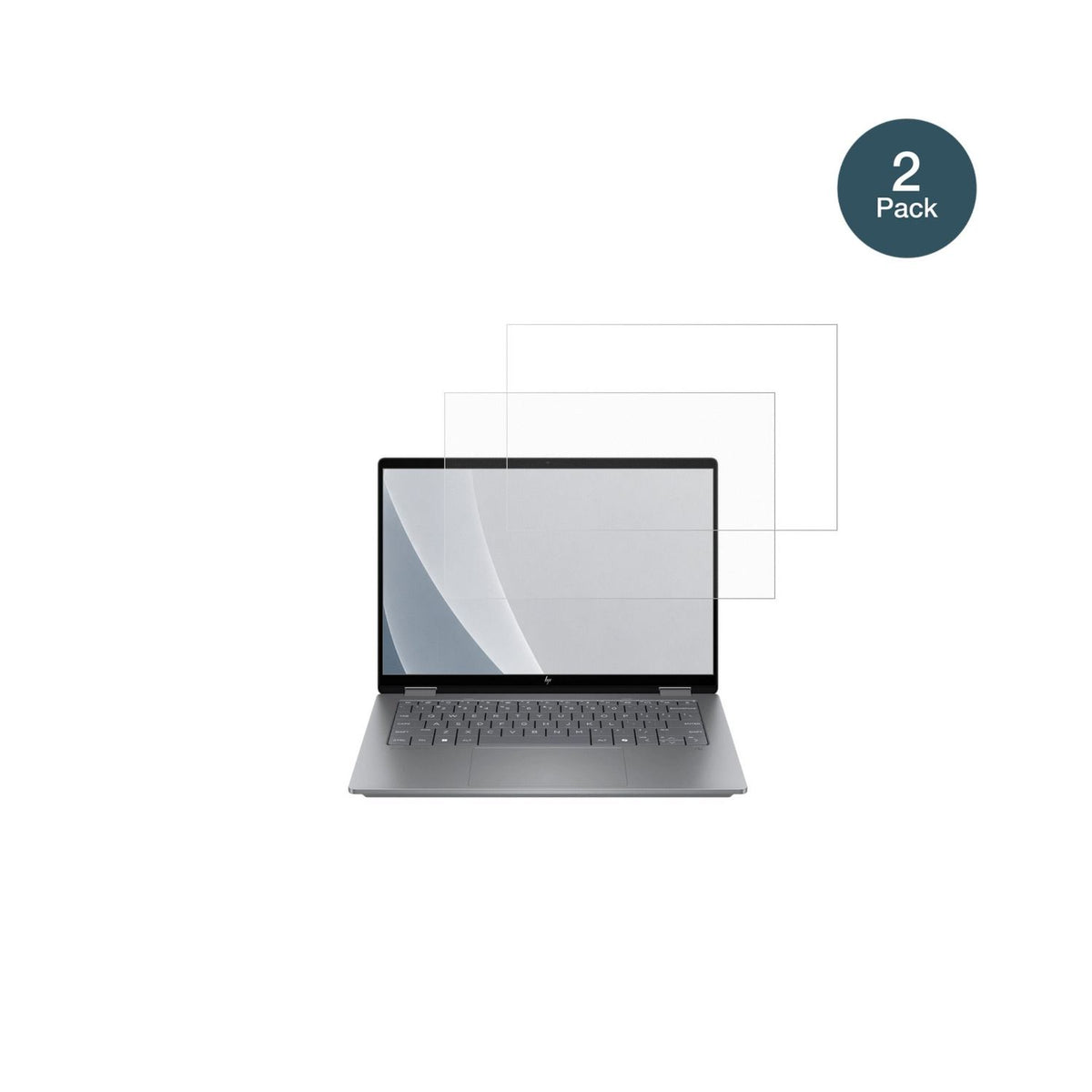 HPOmniBook X Flip 14-fk0773ng mit aufgebrachter dipos Panzerfolie, die lästige Fingerabdrücke minimiert