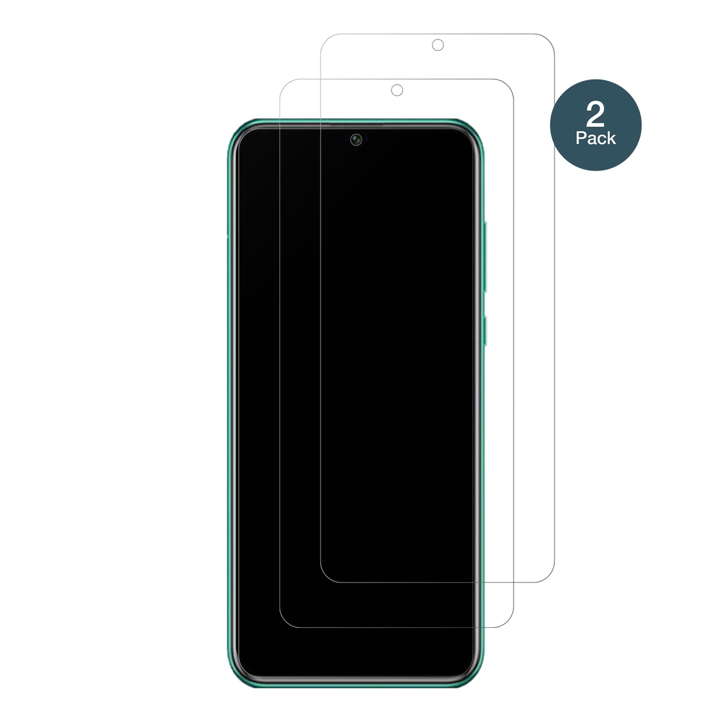 HuaweiEnjoy 50 Pro mit aufgebrachter dipos Panzerfolie, die lästige Fingerabdrücke minimiert