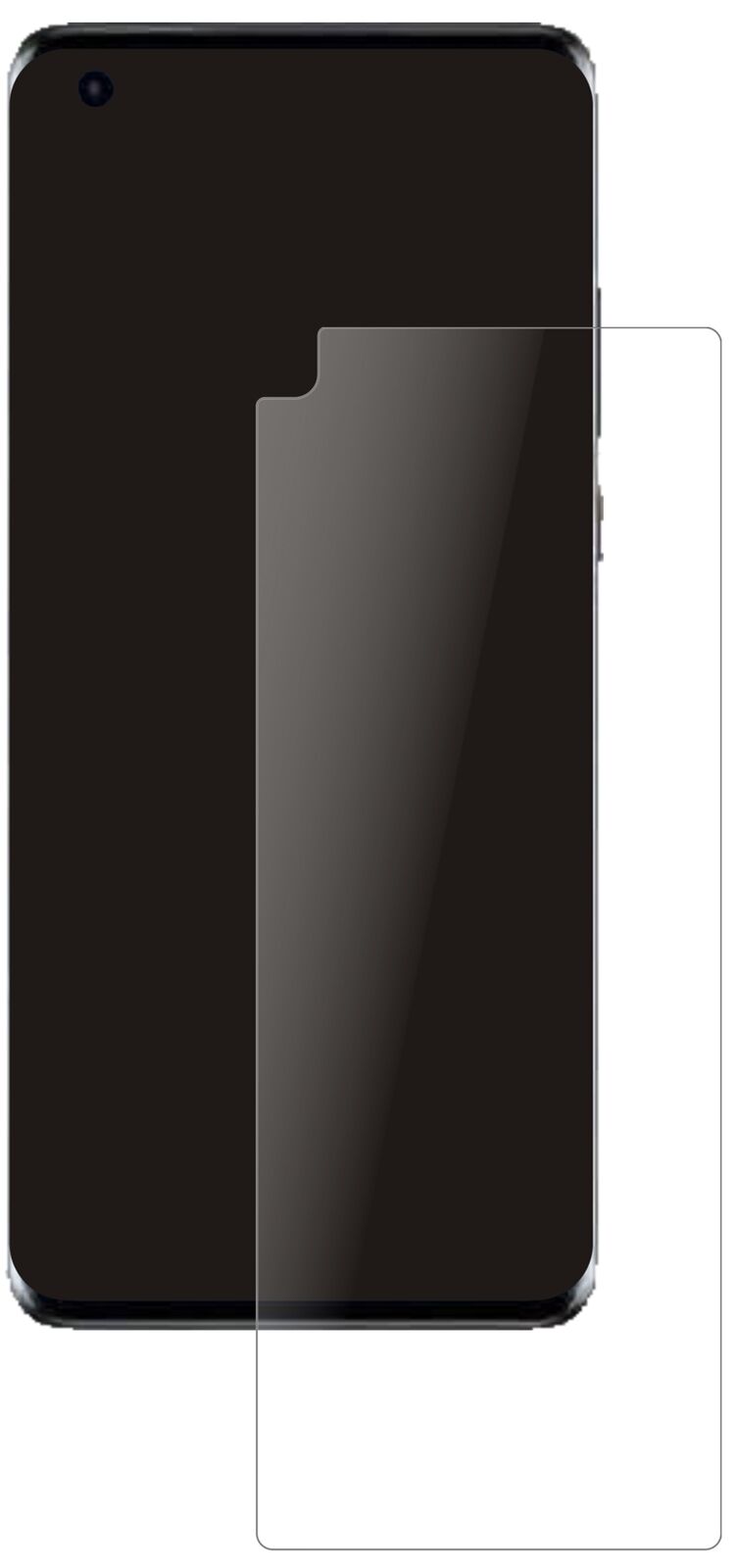 HuaweiMate 40E 5G mit aufgebrachter dipos Panzerfolie, die lästige Fingerabdrücke minimiert