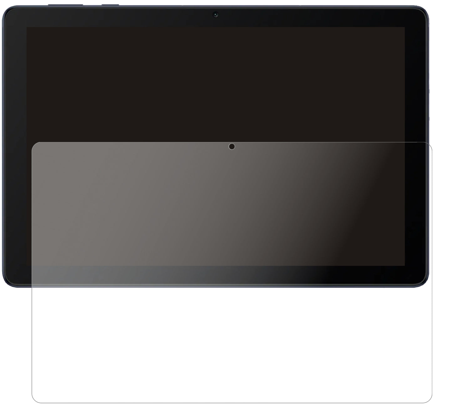 HuaweiMatePad T10s mit aufgebrachter dipos Panzerfolie, die lästige Fingerabdrücke minimiert