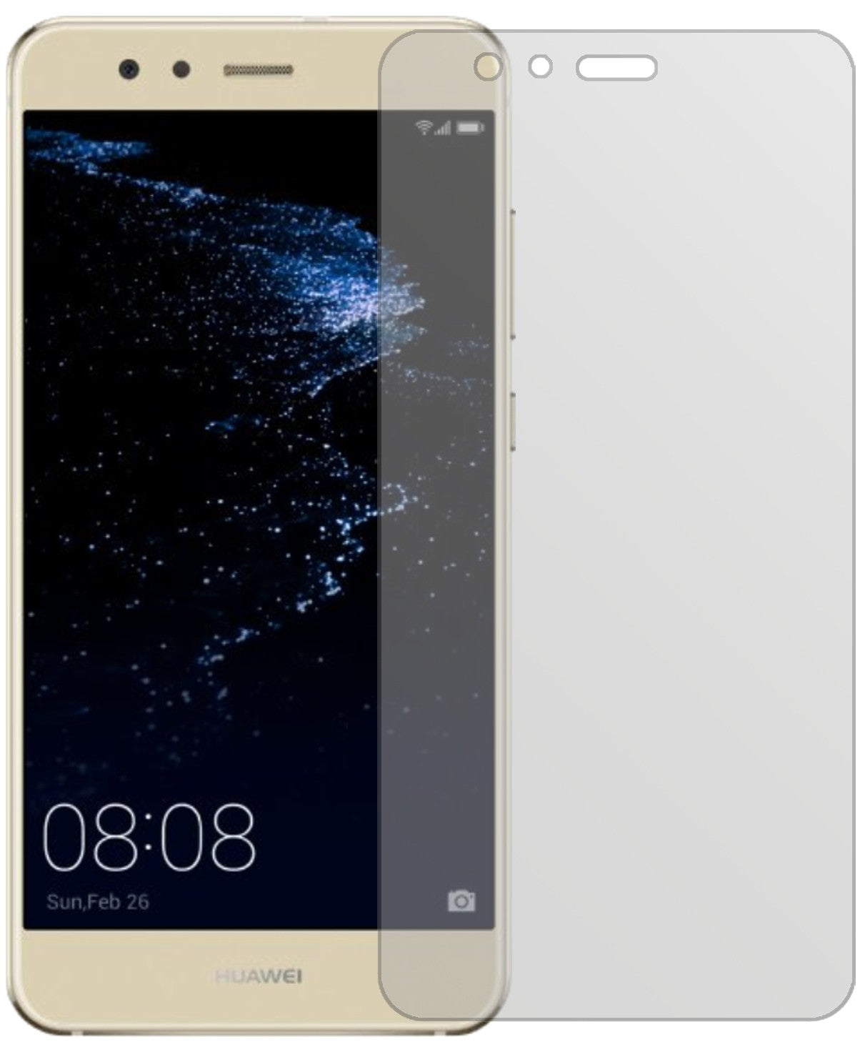 dipos Displayschutz für Huawei P10 Lite, mattierte Oberfläche, geringe Dicke und perfekte Passform