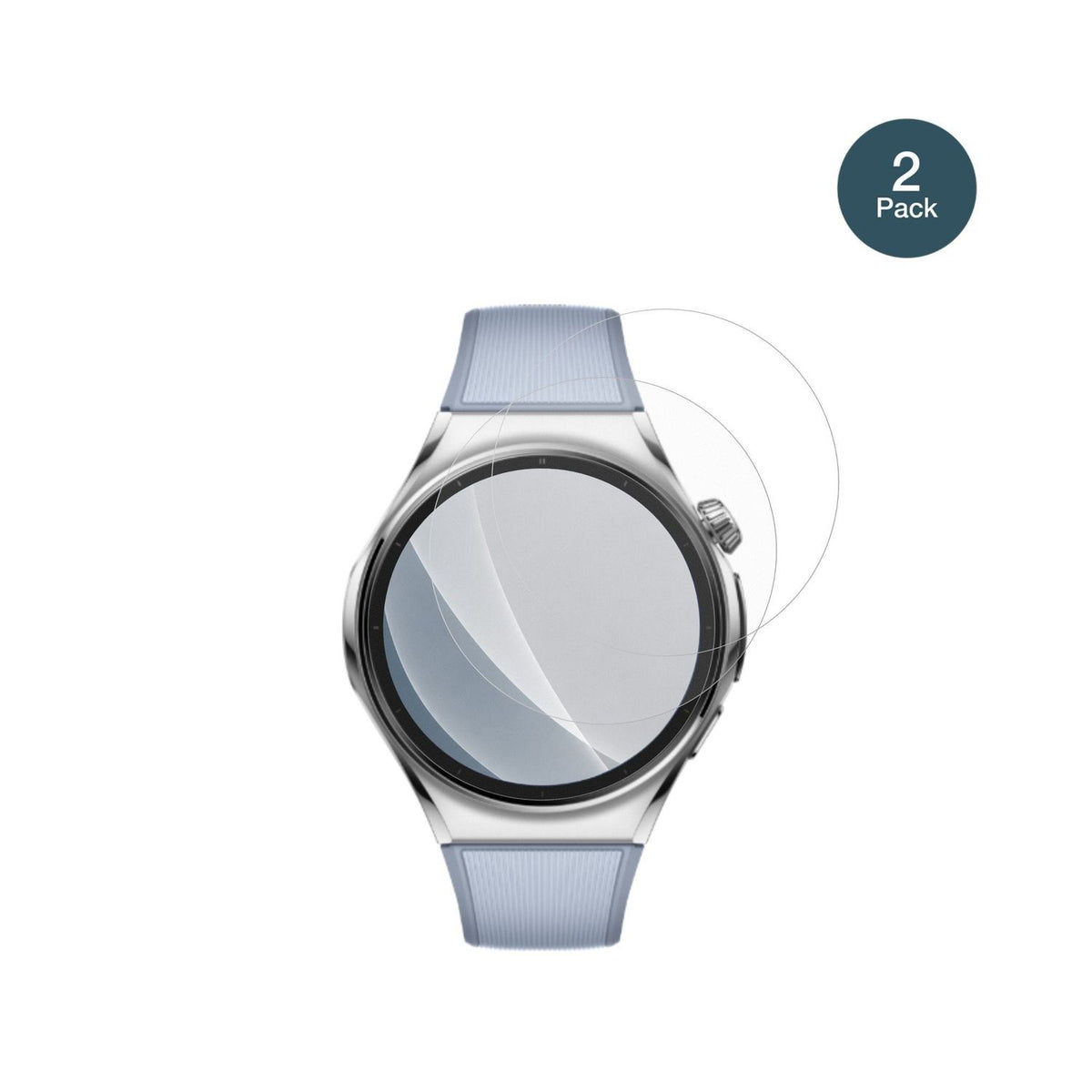2x 9H Schutzfolie matt für Huawei Watch 6 46 mm Panzerfolie