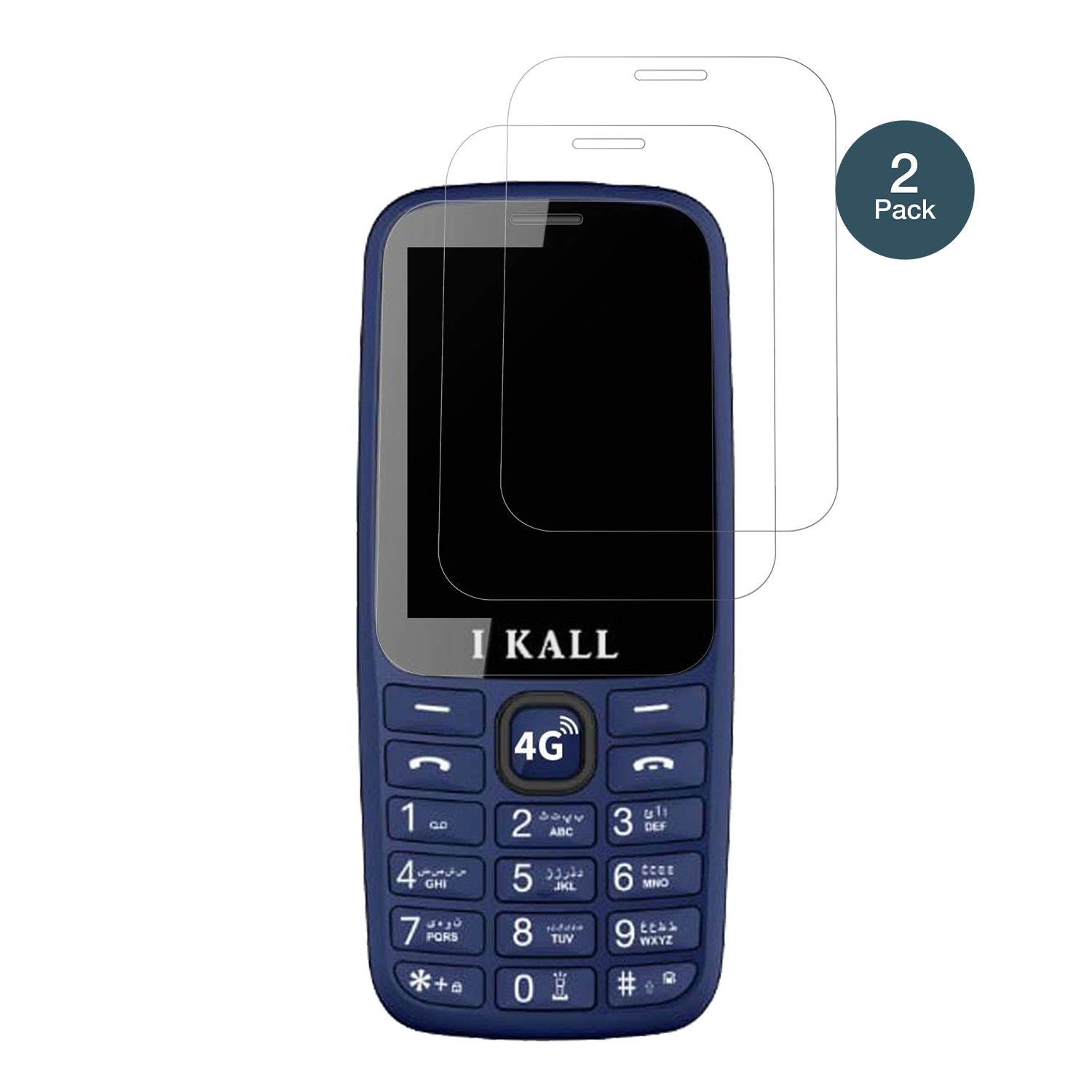 I KallI2 4G mit aufgebrachter dipos Panzerfolie, die lästige Fingerabdrücke minimiert