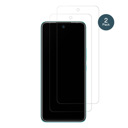 InfinixHot 12 Play mit aufgebrachter dipos Panzerfolie, die lästige Fingerabdrücke minimiert