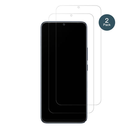 InfinixHot 20i mit aufgebrachter dipos Panzerfolie, die lästige Fingerabdrücke minimiert