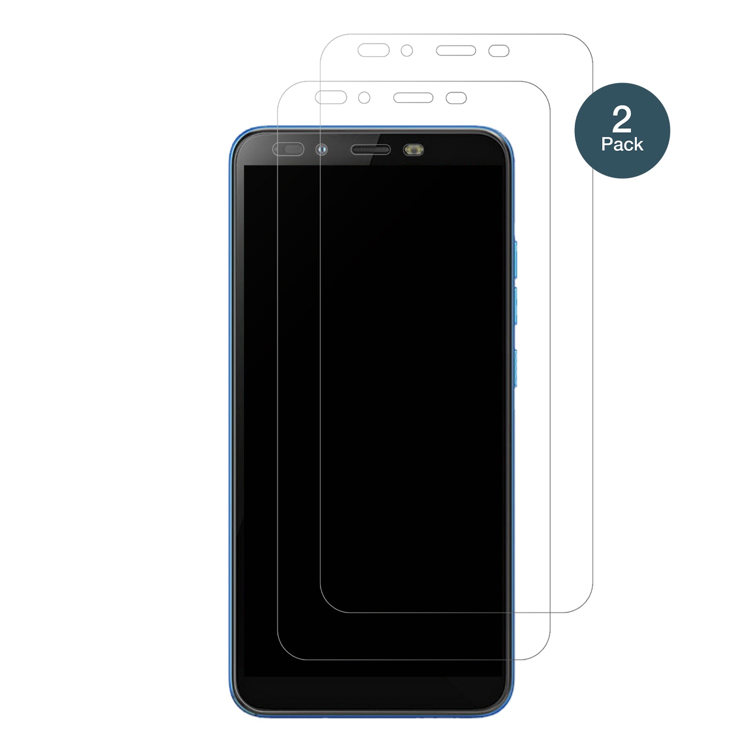InfinixSmart 2 mit aufgebrachter dipos Panzerfolie, die lästige Fingerabdrücke minimiert